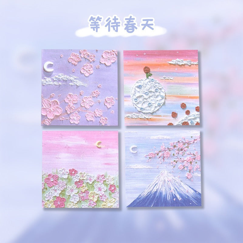 Oil Painting Hearst Sticky Notes Pad Set
