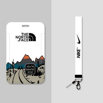Card Holder with Neck Strap Lanyard - North Face Series