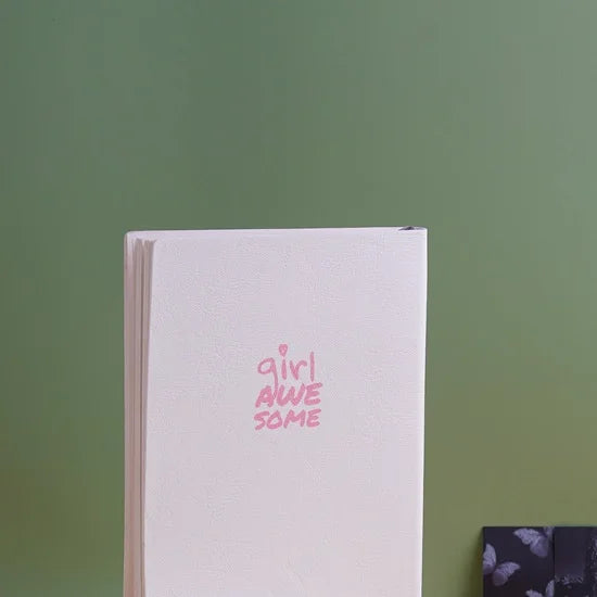 NFT Art Cover Thick Notebook Journal - Girl Awesome