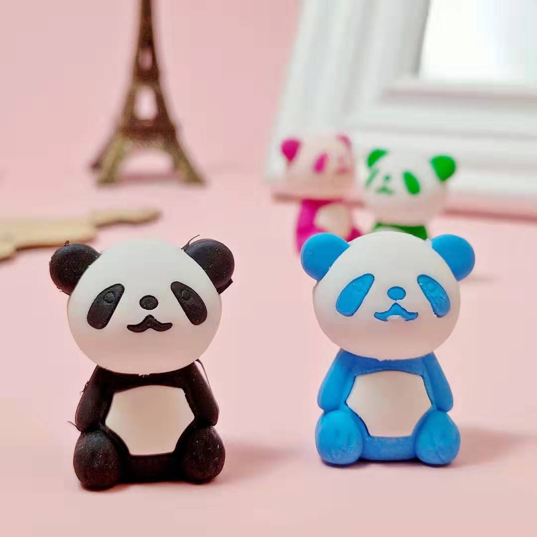 Cute Panda Shape Erasers
