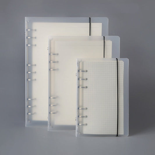 A5/A6 Translucent Shell Elastic Closure Hand Journal