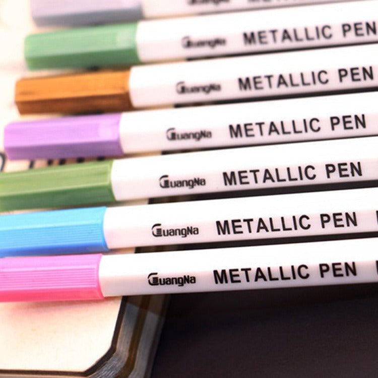 Metallic Color Marker Pen Pack of 12