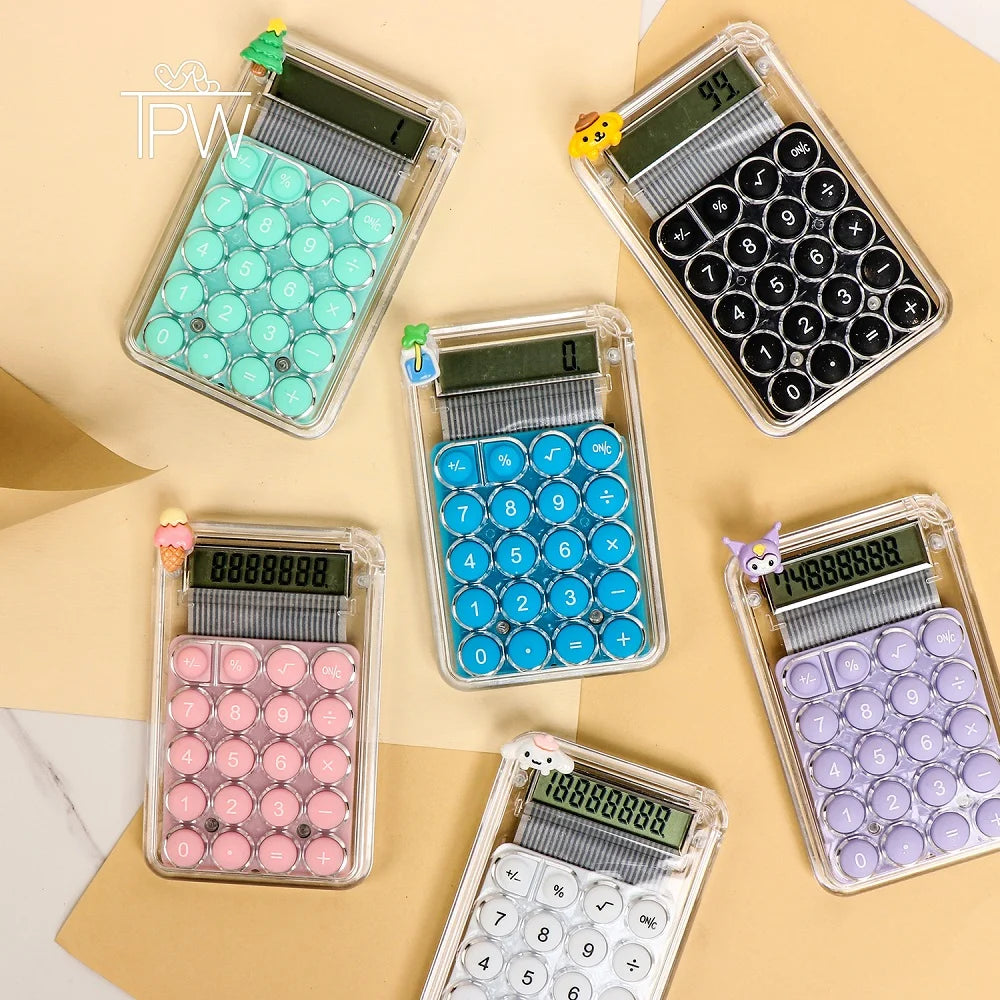 Cute Mini Pocket Colorful Student Calculator