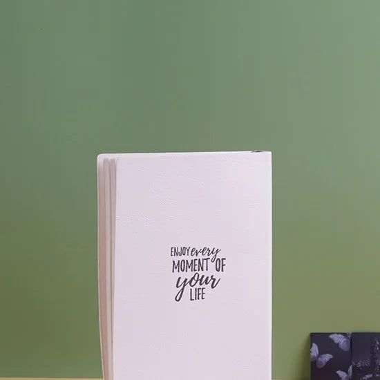 NFT Art Cover Thick Notebook Journal - Enjoy Every Moment of Your Life
