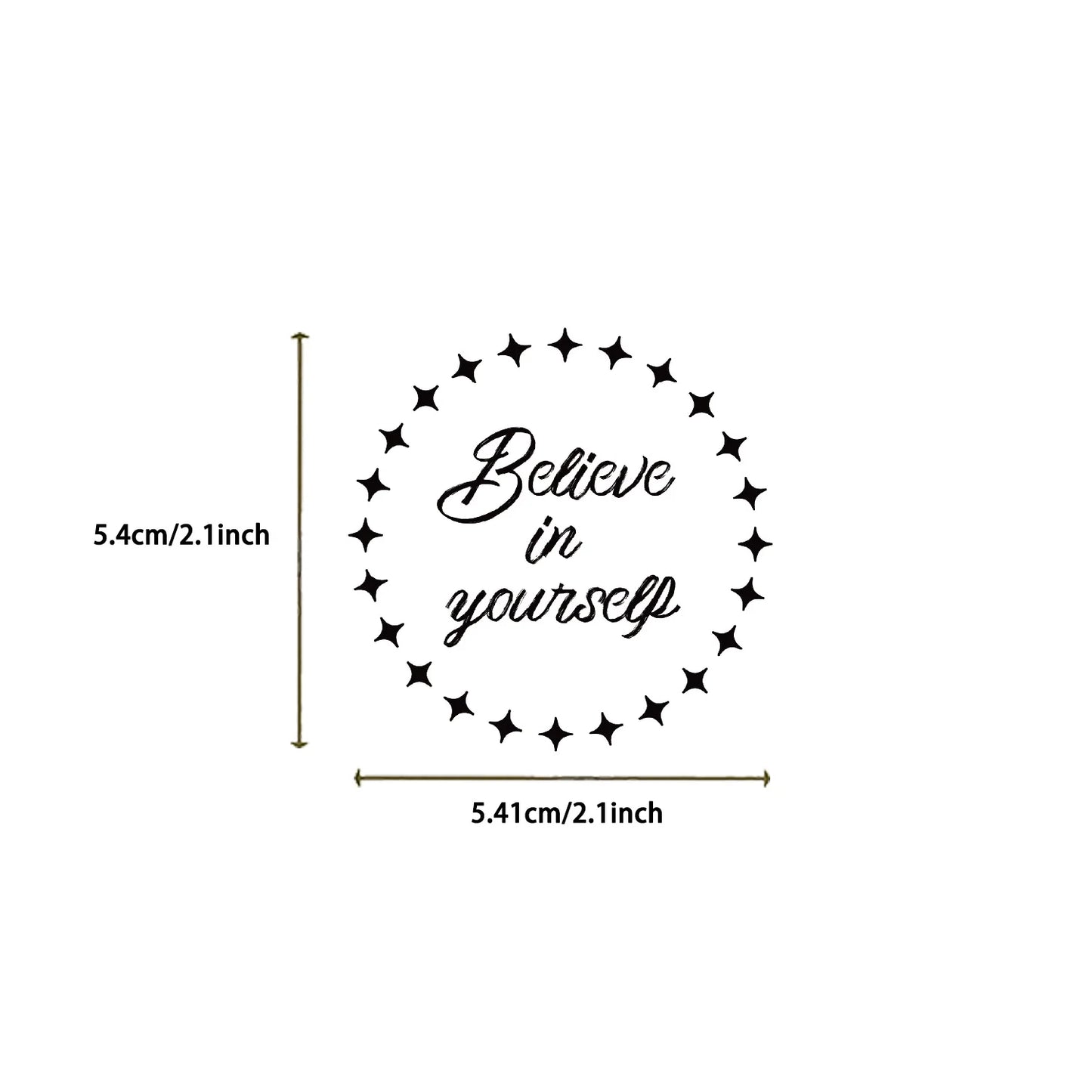 English Inspirational Short Sentences Stickers Pack