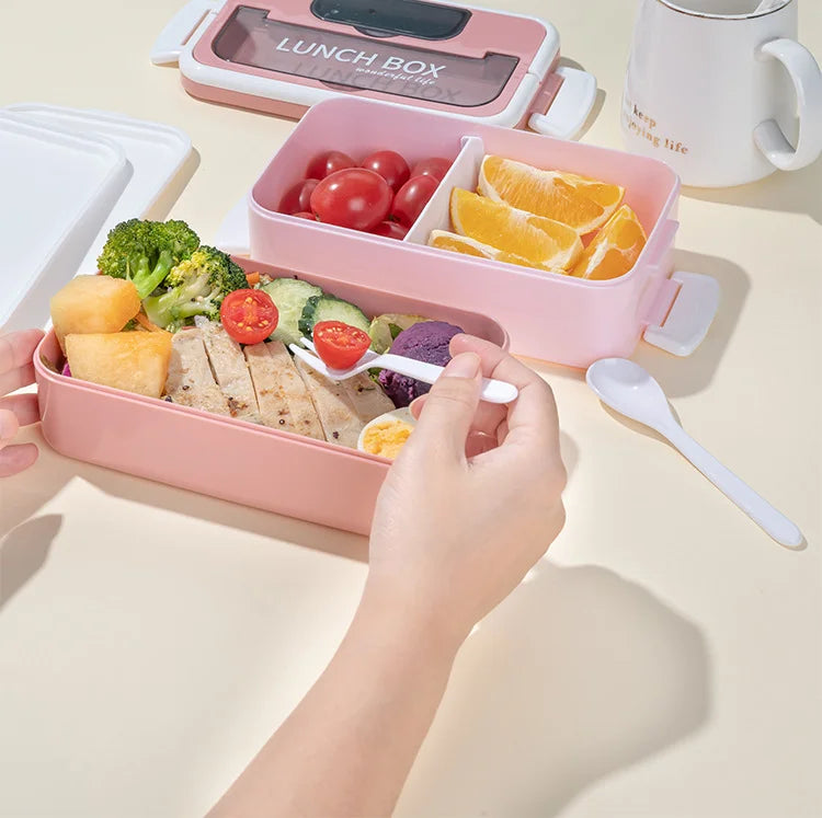 Lunch Box with Sauce Box and Separators