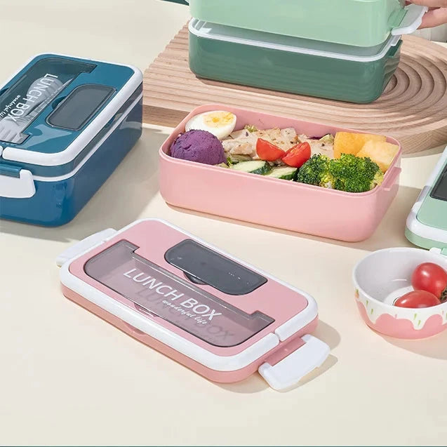 Lunch Box with Sauce Box and Separators