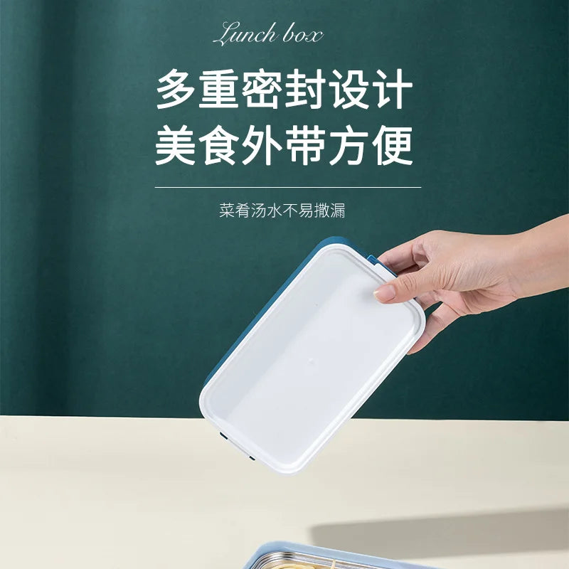 Lunch Box with Sauce Box and Separators