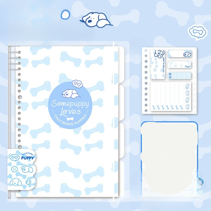 B5 Happy Puppy Paradise Binder Set