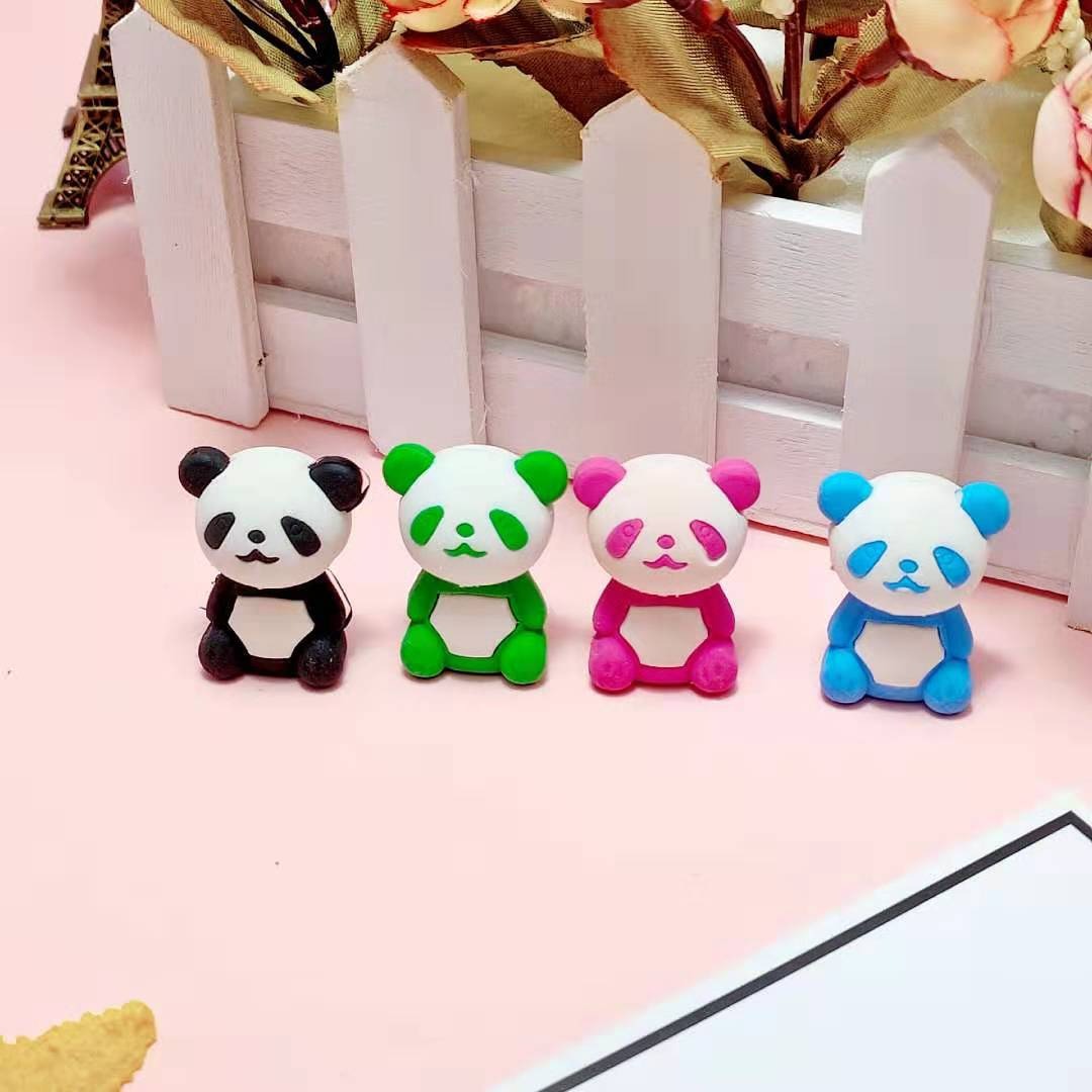 Cute Panda Shape Erasers
