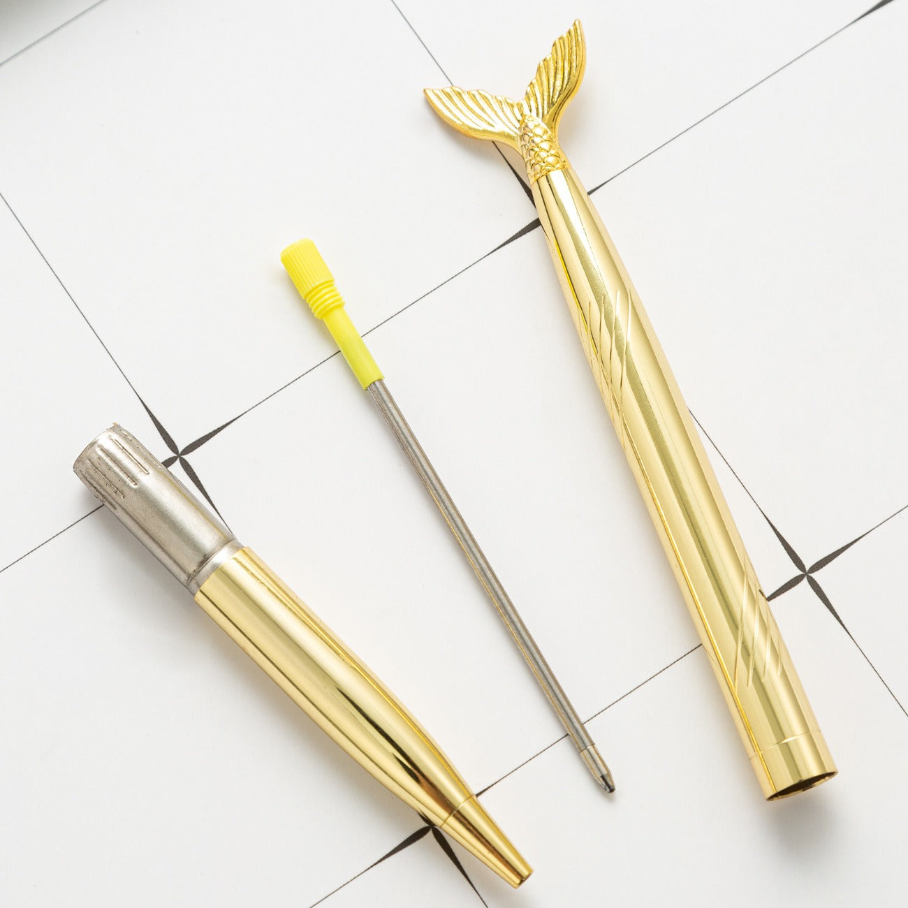 Mermaid Tail Metal Signature Ball Point Pen