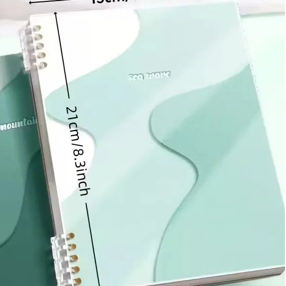 Spiral-Bound Notebook with SEA WAVE Cover