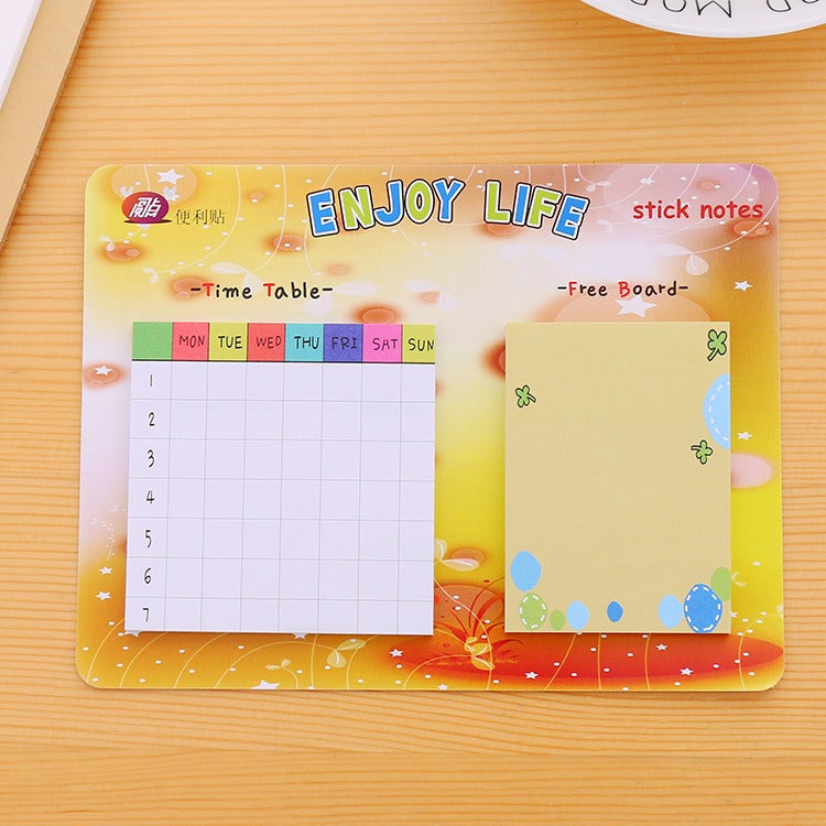 Weekly Timetable Sticky Notepad