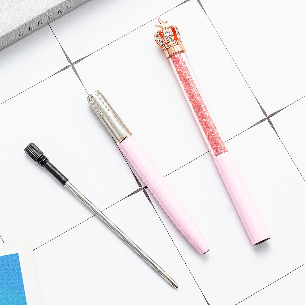 Crown Top Star Sign Metal Signature Ball Point Pen