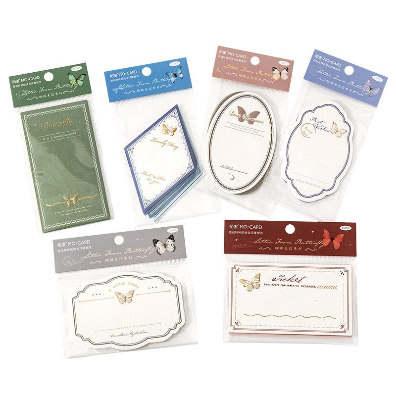Butterfly Design Writeable Decorative Stickers