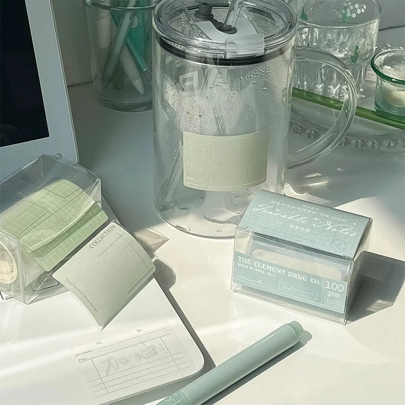 Pull Out Memo Roll Sticker and Sticky Notes