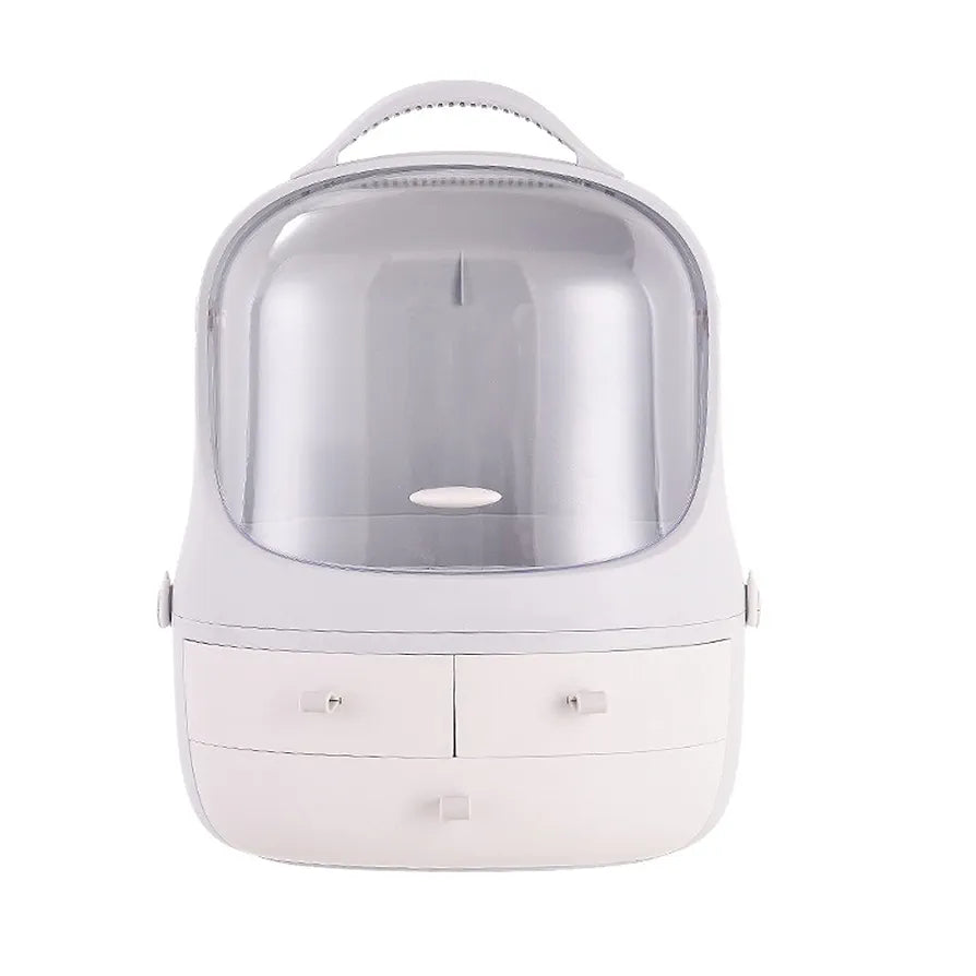 Makeup Storage Organizer Box - Ash White