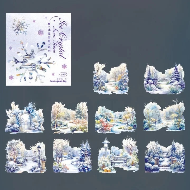 Ice And Snow Castle Theme Stickers