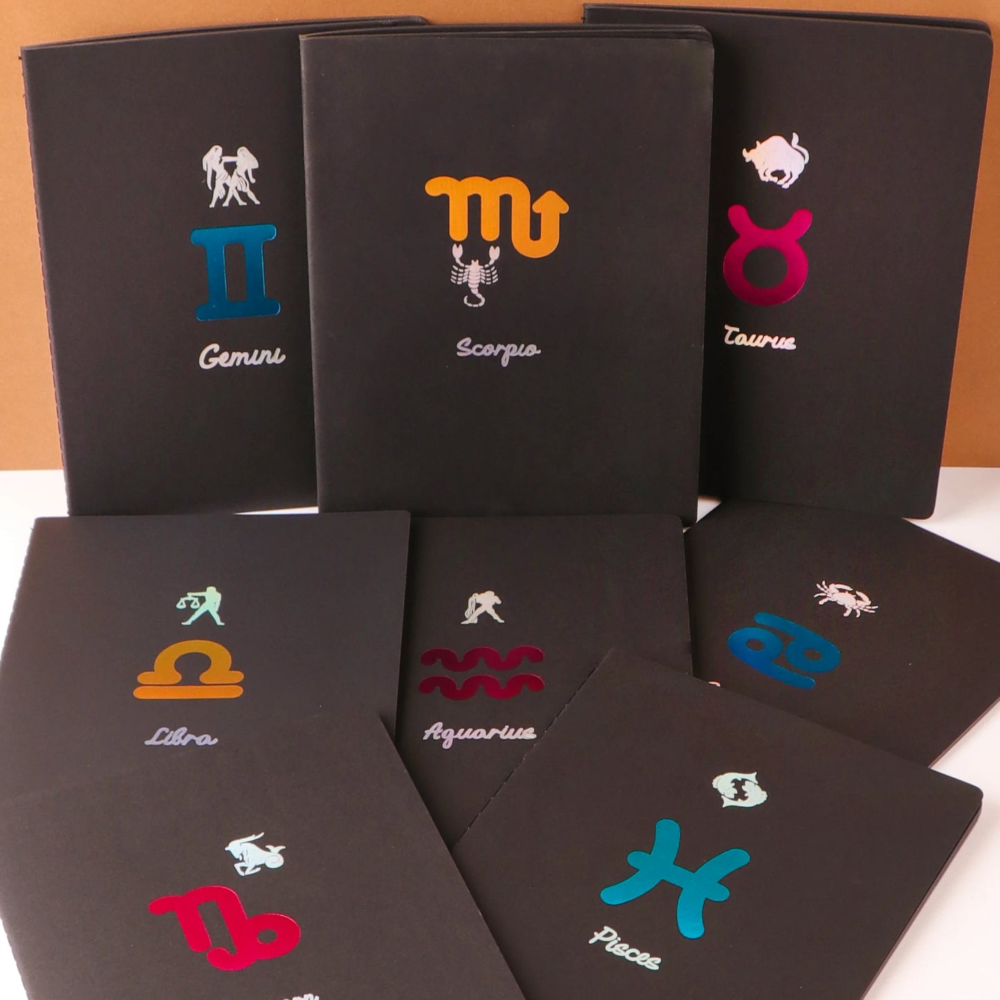 Black Page Star Sign Astrology Notebook