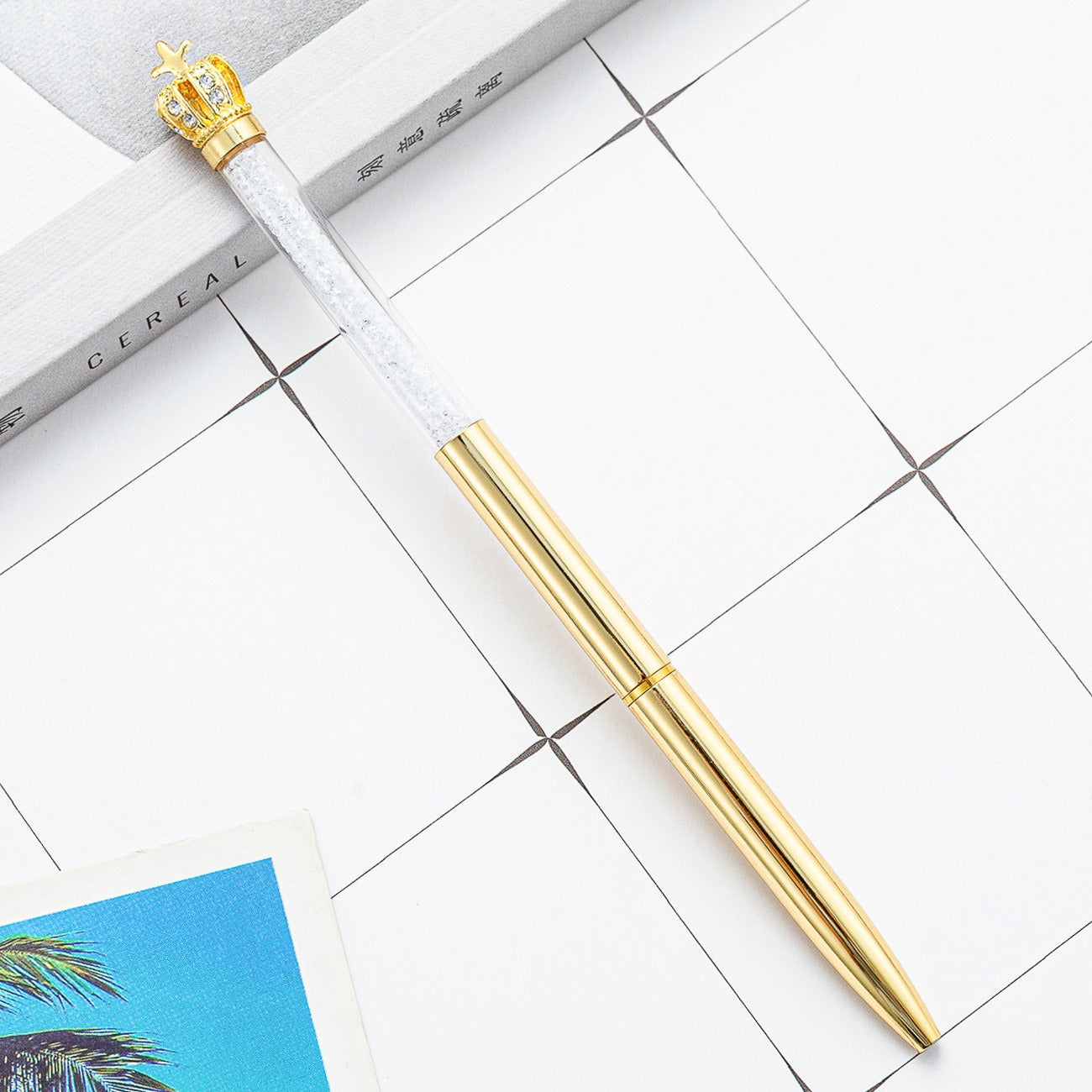 Crown Top Star Sign Metal Signature Ball Point Pen