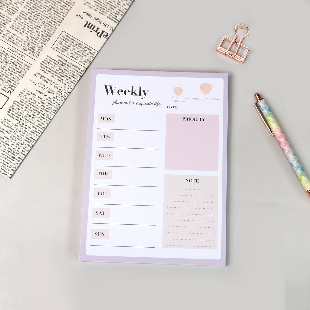 Yearly, Weekly, Daily Planner With Manager Notepad