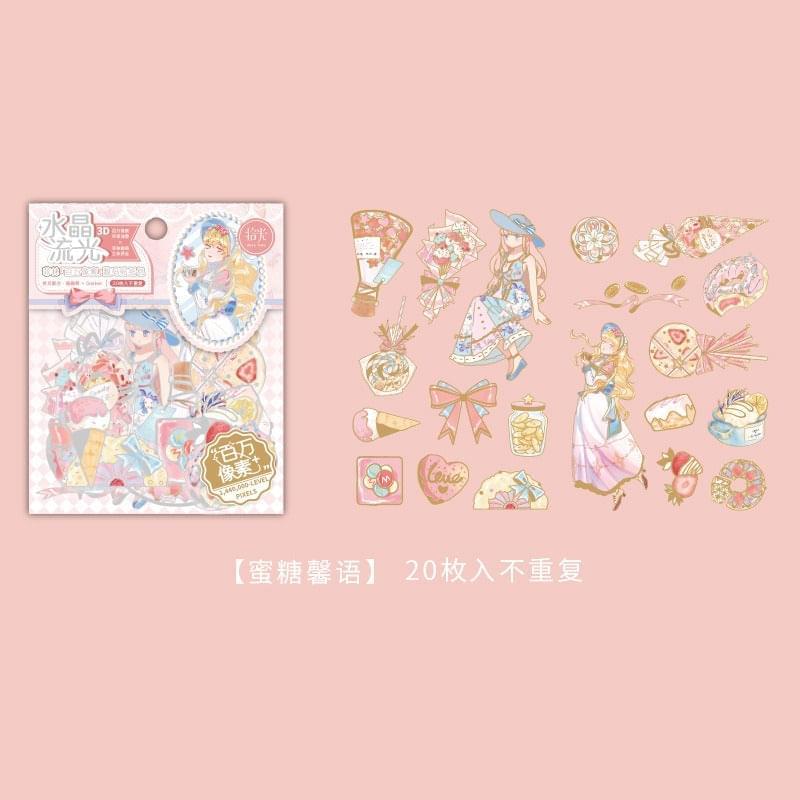 3D Dimensional Cartoon Character Stickers