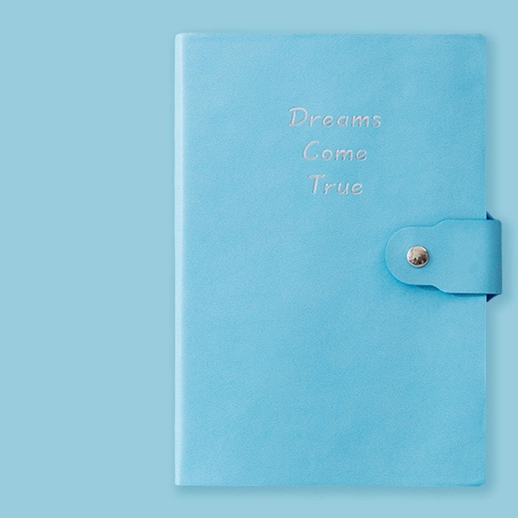 Leather Cover Embossed Buckled Notebook Journal