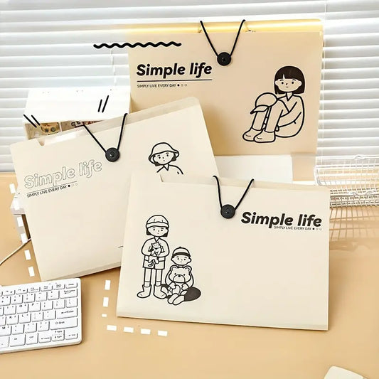 A4 Large Capacity Multi-Layer File Folder