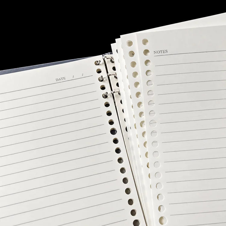 A4 PP Ring Binders With 30-Hole Steel Rings & Lined Pages