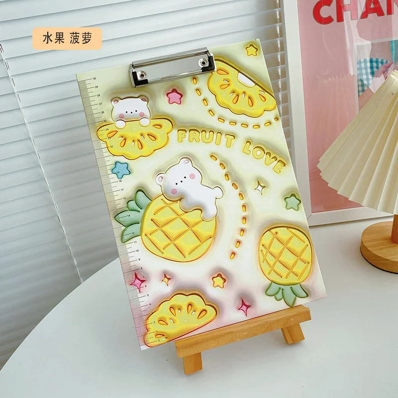 3D Fruit Love File Clip Board