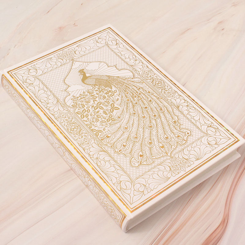 Peacock Gold Foiled Hardcover journal