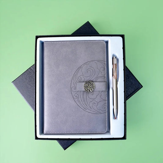 A5 Premium Vintage National Tide Notebook With Pen Gift Box