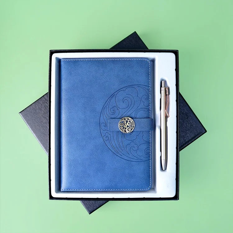 A5 Premium Vintage National Tide Notebook With Pen Gift Box