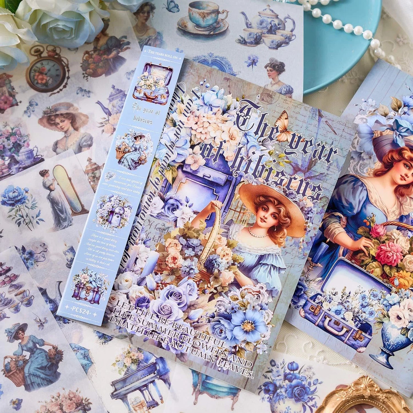 Aesthetic Vintage Stickers Book