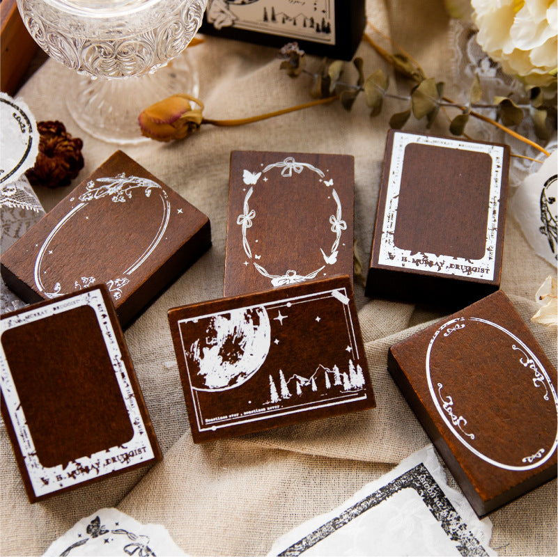 Aesthetic Vintage Wooden Stamp