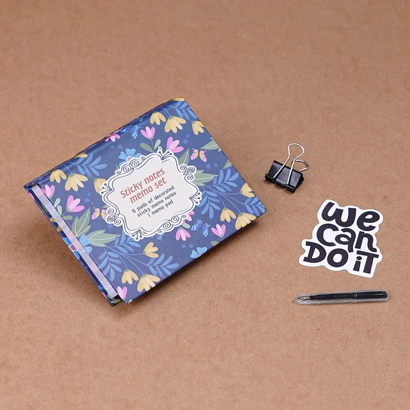 Aesthetic Flower Sticky Notes Memo Set