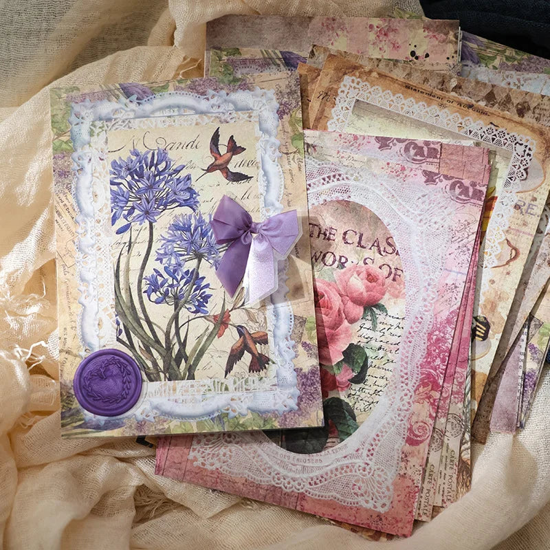Aesthetics Flower Lace Materials Paper DIY Sheets