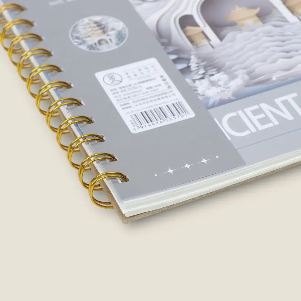 Ancient Japanese Castle Series Gold Shell Sketchbook