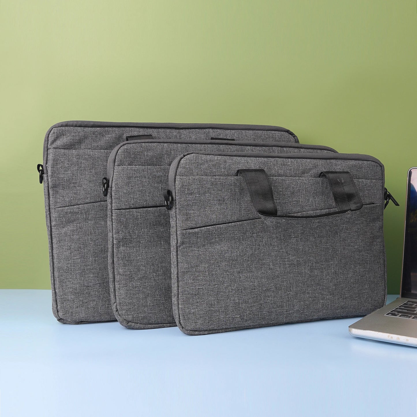 Anti-cut Premium Quality Laptop Office and Shoulder Bags - Grey