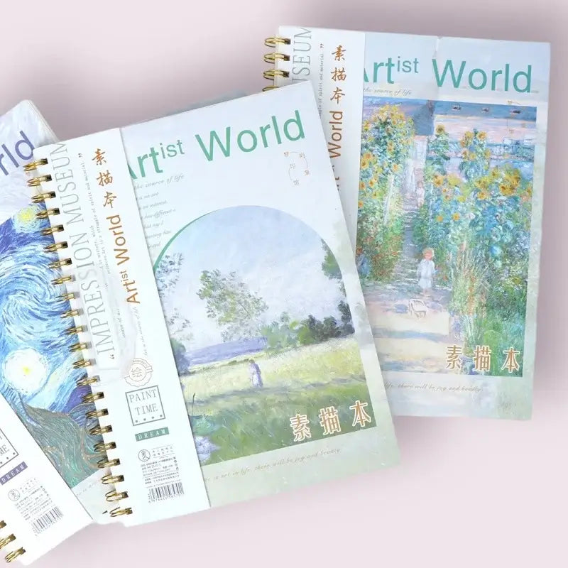 Van Gogh Art World Hard Shell Coil Sketchbook