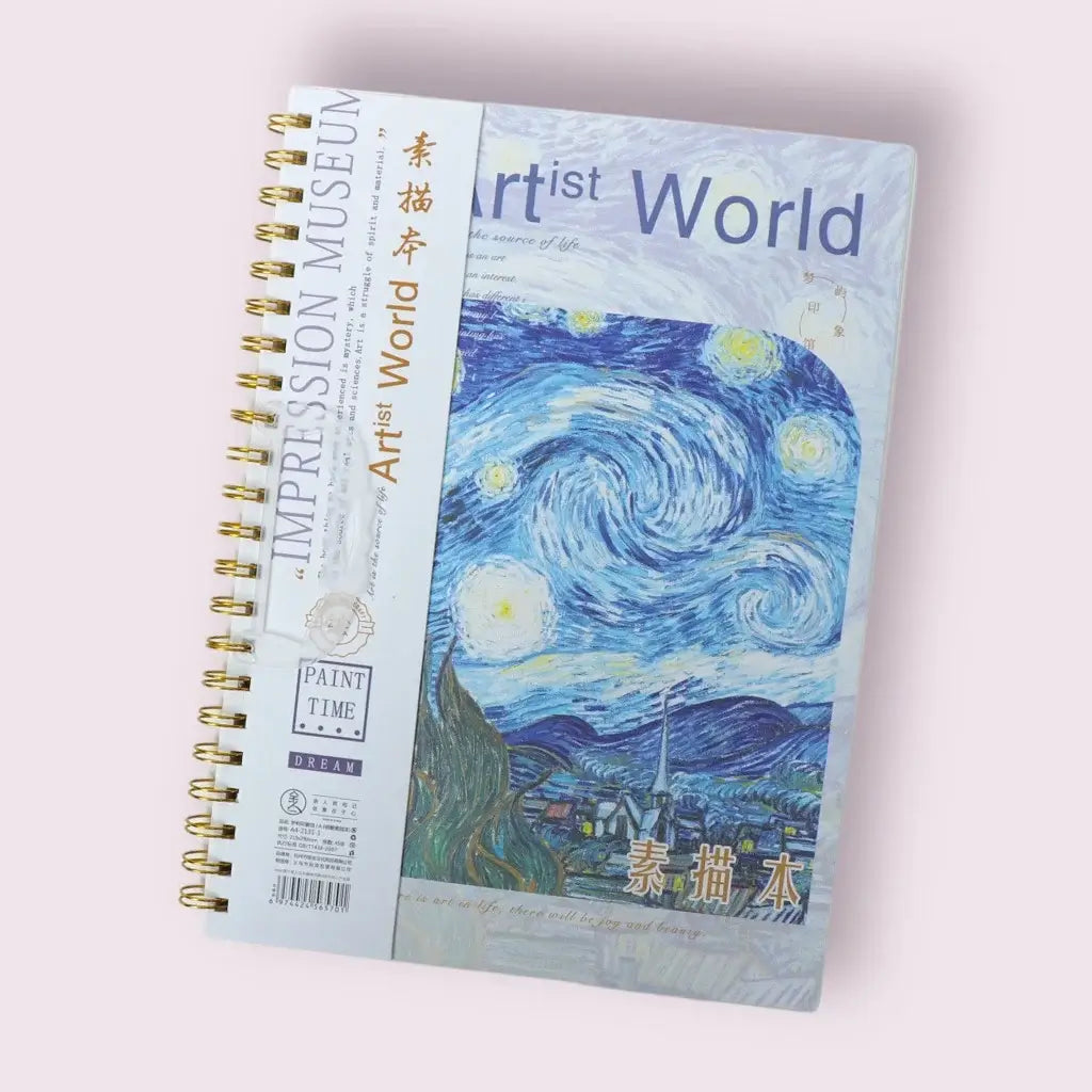 Van Gogh Art World Hard Shell Coil Sketchbook
