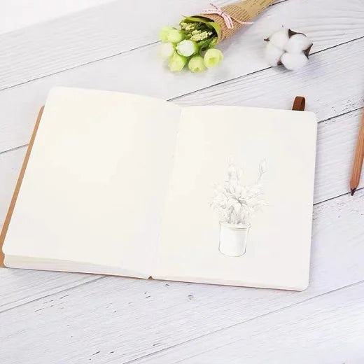 B5 Black Cover Elastic Closure Sketchbook