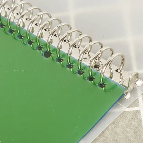 B5 Black Transparent Plastic Ring Binders With Elastic Closure