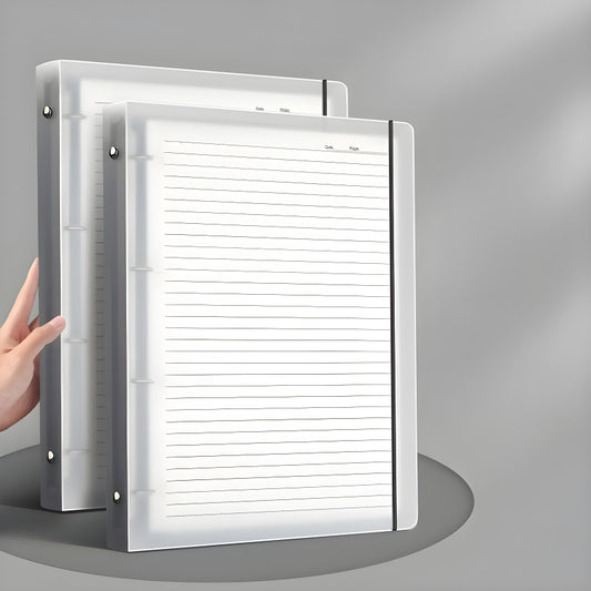 Transparent Plastic Ring Binders With Elastic Closure