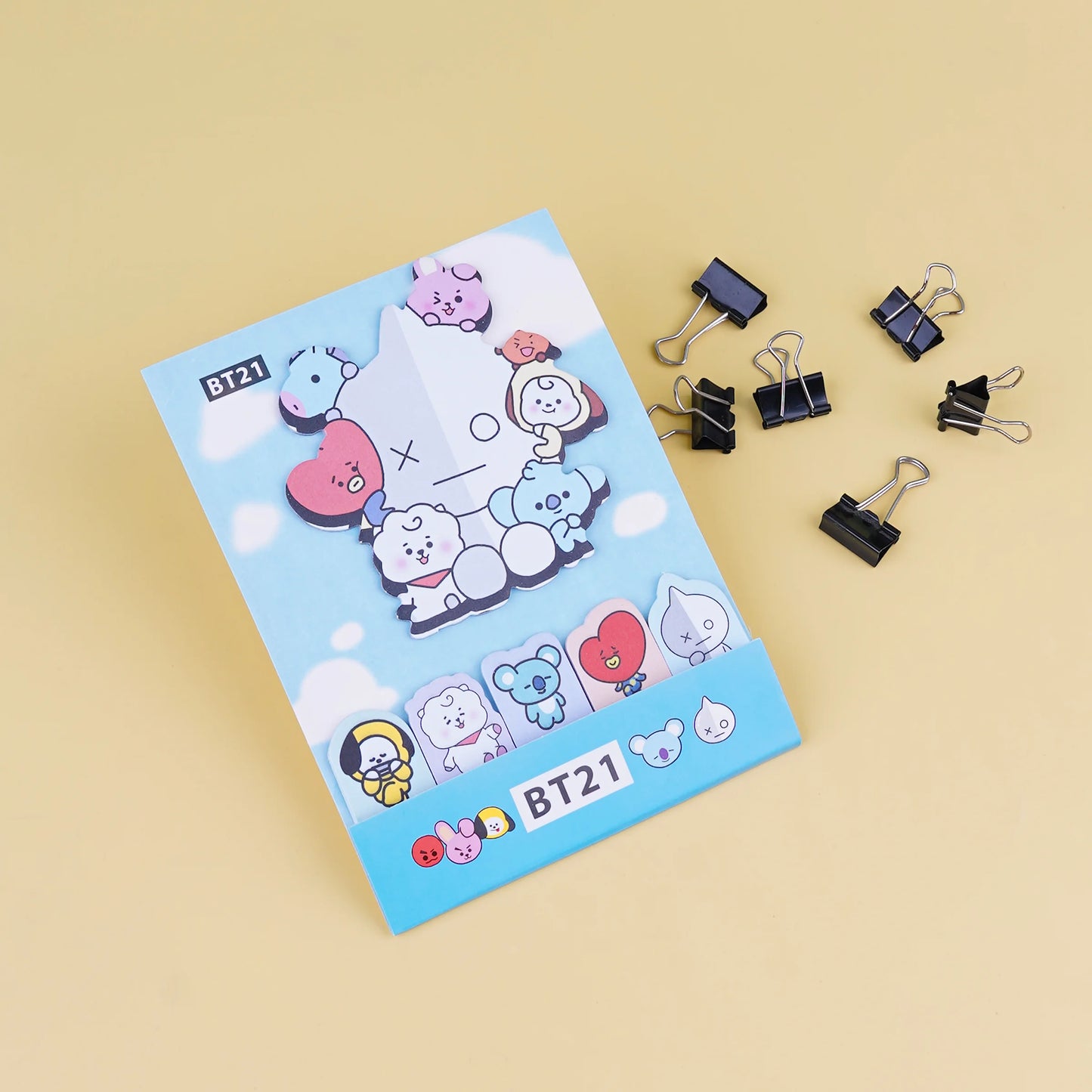 BTS BT21 Sticky Note Strips and Tabs