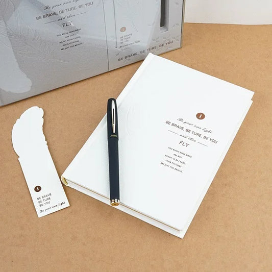 Be Your Own Feather Light Journal Gift Set - White
