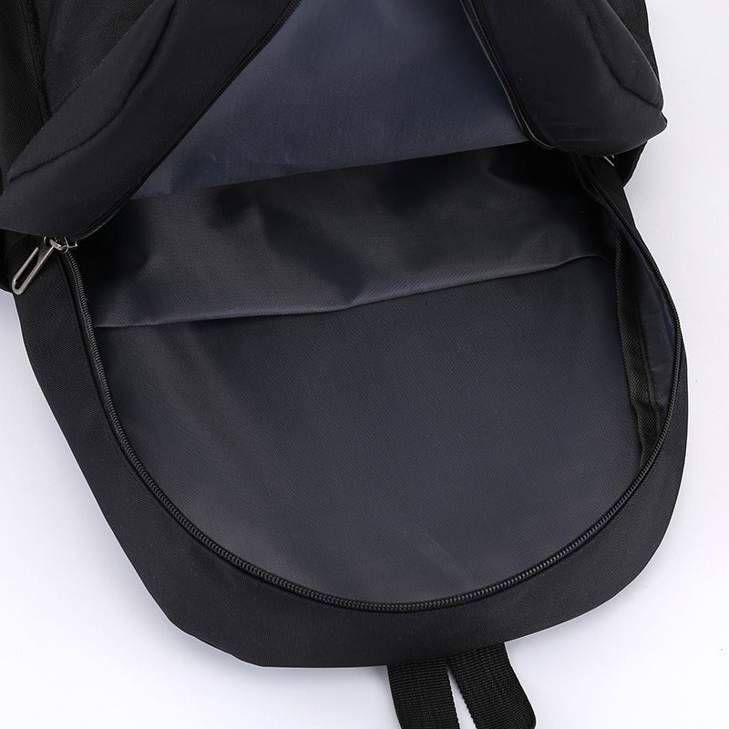 Black Luminous Logo Canvas Backpack Bag - Boy