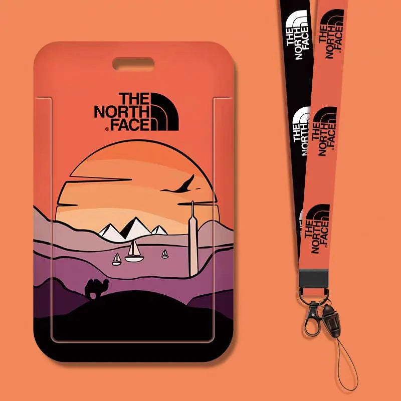 Card Holder with Neck Strap Lanyard - North Face Series