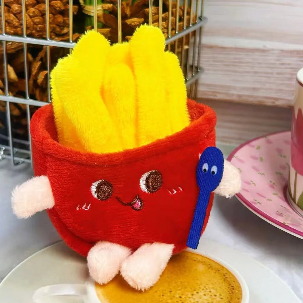 Cute Fries Mini Plush Pendant