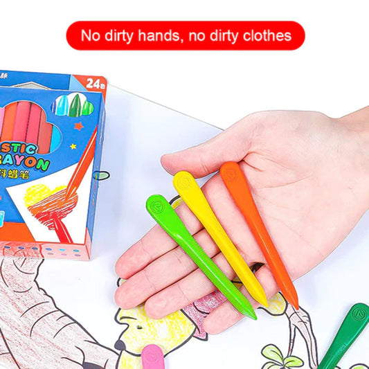 Children Plastic Washable Crayons